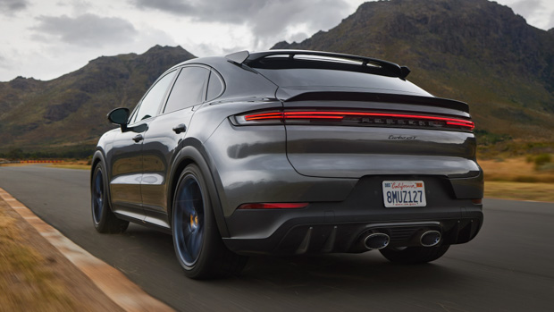 2024 Porsche Cayenne Turbo GT rear driving