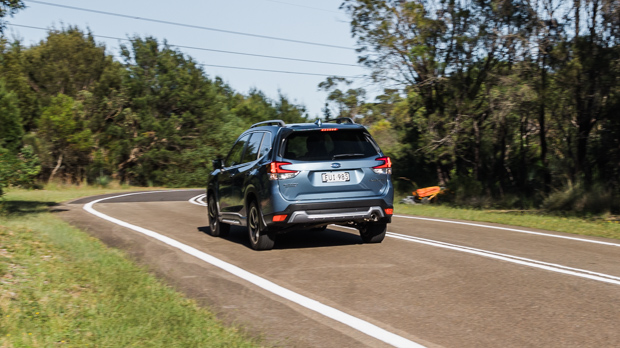 Subaru Forester 2.5i-S 2023 rear 3/4 driving