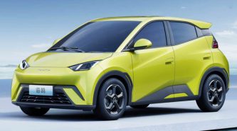 BYD Seagull 2023: official images revealed of tiny EV with 38kWh battery pack and 405km range