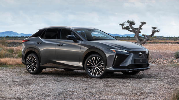 2023 Lexus RZ450e front 3/4 grey