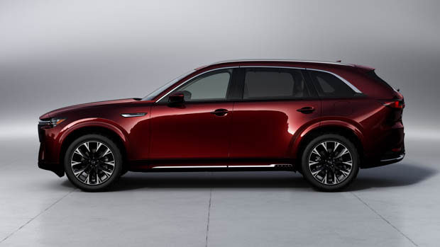 2023 Mazda CX-90 side profile studio shot