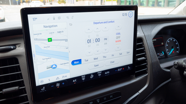 Ford E-Transit 2023 screen