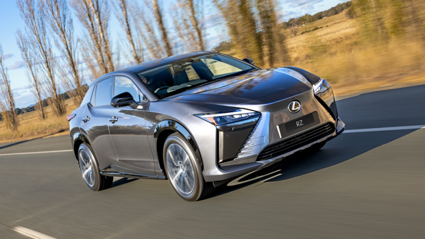 Lexus RZ 450e Sports Luxury 2023 front driving