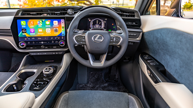 Lexus RZ 450e Sports Luxury 2023 interior close