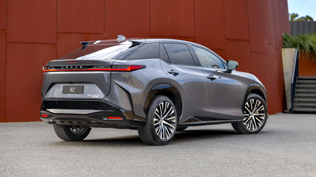 Lexus RZ 450e Sports Luxury 2023 rear 3/4