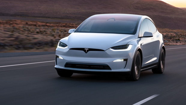 2023 Tesla Model X front driving