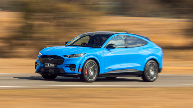 2023 Ford Mustang Mach-E GT side driving