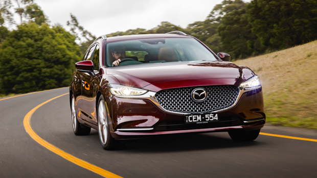 Mazda 6 20th Anniversary 2023 driving front 3/4