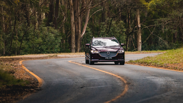 Mazda 6 20th Anniversary 2023 driving front 3/4 4