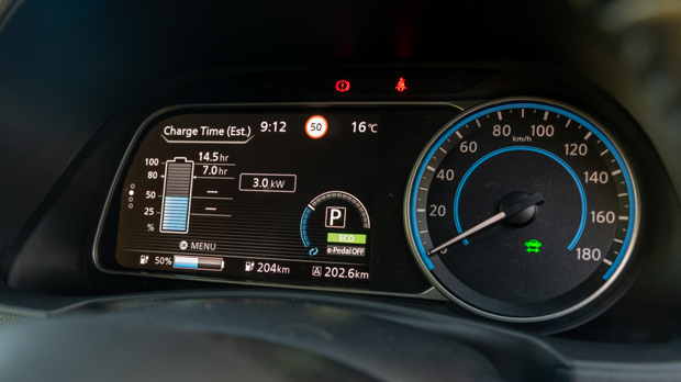 Nissan Leaf E+ 2023 interior digital dash