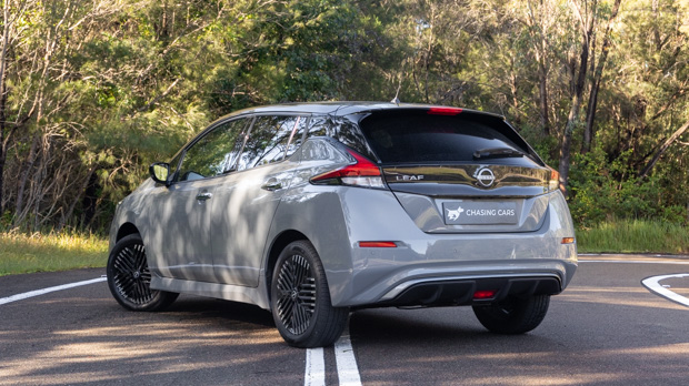 Nissan Leaf E+ 2023 rear 3/4