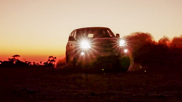 2023 Nissan Patrol Warrior front 3/4 teaser