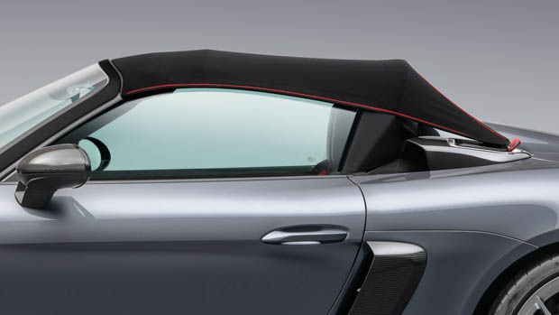 2023 Porsche 718 Spyder RS roof up shot
