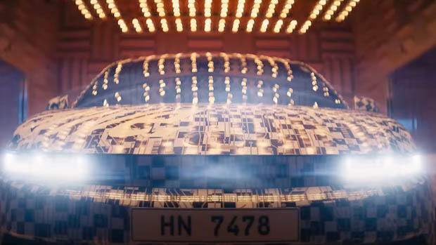 2023 Hyundai Ioniq 5 N front of car with lights on