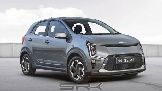 2023 Kia Picanto facelift render SRK Design