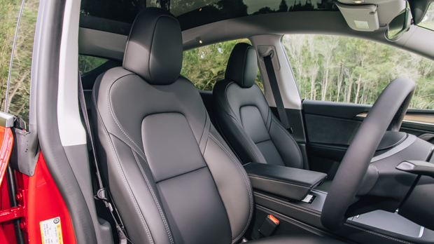 2023 Tesla Model Y Performance red seats