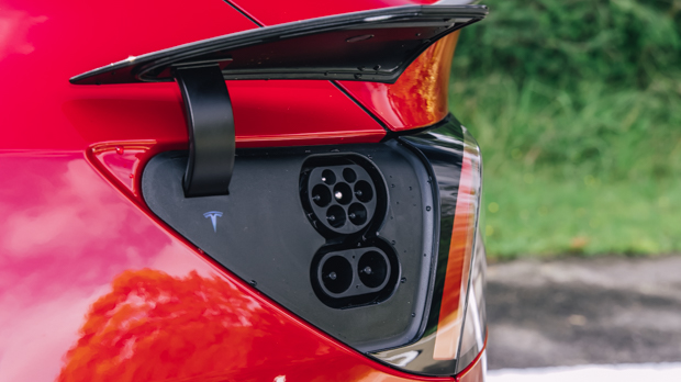2023 Tesla Model Y Performance red socket