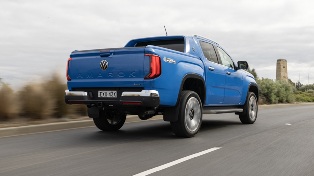 Volkswagen Amarok Aventura Aus 2023 driving rear