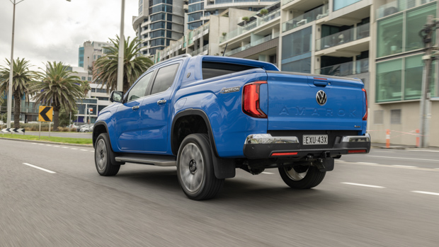 Volkswagen Amarok Aventura Aus 2023 driving rear 2