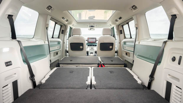 2023 Volkswagen ID Buzz LW second and third row folded flat