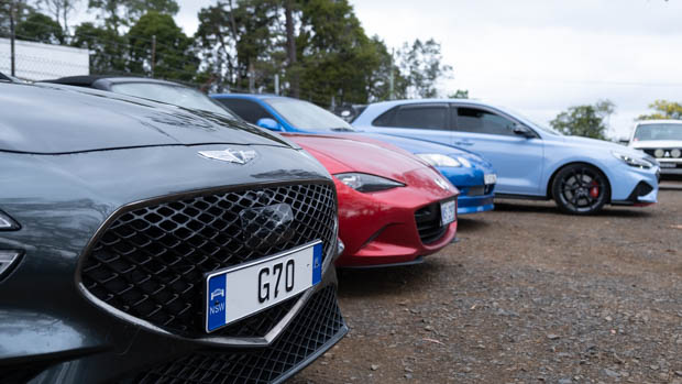 Drive Against Depression car lineup at morning tea