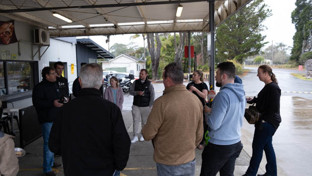 Drive Against Depression having a chat at morning tea