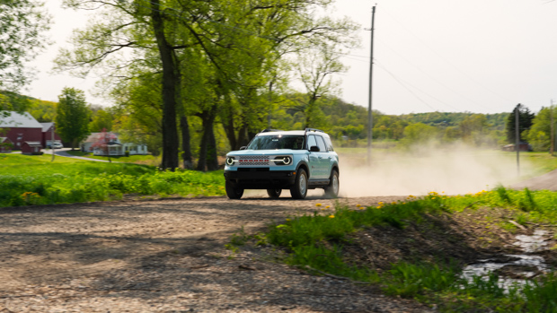 Ford Bronco Sport Heritage Edition 2023 driving front 3