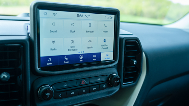 Ford Bronco Sport Heritage Edition 2023 interior goat screen