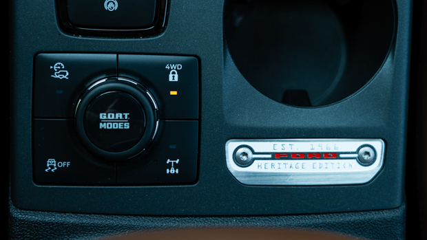 Ford Bronco Sport Heritage Edition 2023 interior goat mode