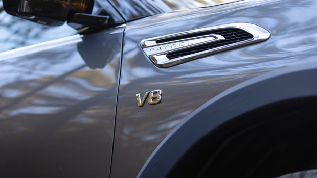 Nissan Patrol Warrior 2023 V8 badge