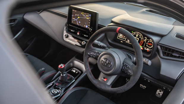 Toyota GR Corolla Morizo Edition 2023 interior close