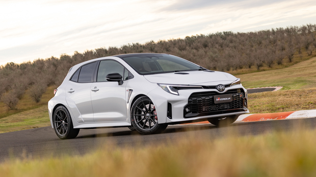 Toyota GR Corolla Morizo Edition 2023 front 3/4