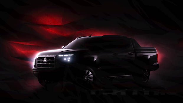 2024 Mitsubishi Triton teaser image front 3/4