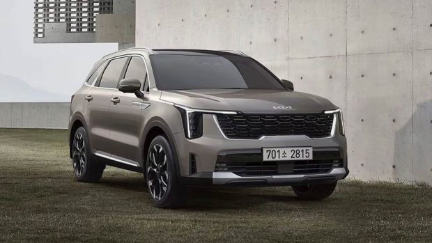 2024 Kia Sorento leaked picture front 3/4