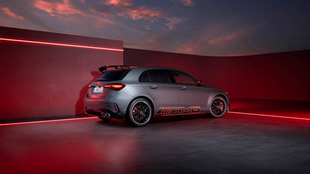 2023 Mercedes-Benz AMG A35 rear side angle static
