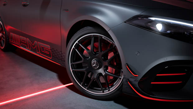 2023 Mercedes-Benz AMG A35 front wheel detail static