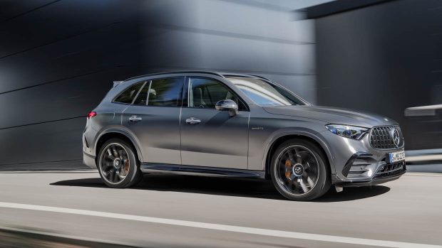 2024 Mercedes-AMG GLC63 S Performance side 3/4 driving