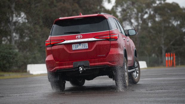 4WD Megatest Toyota Fortuner Crusade 2023 driving rear