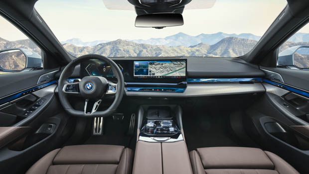 2024 BMW 5 Series interior cabin layout