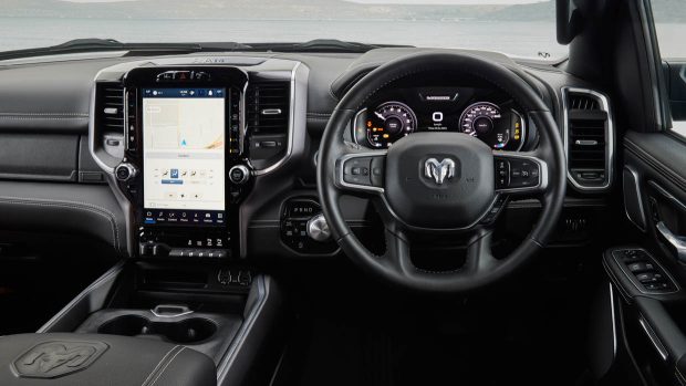 2023 Ram 1500 Laramie Sport steering wheel