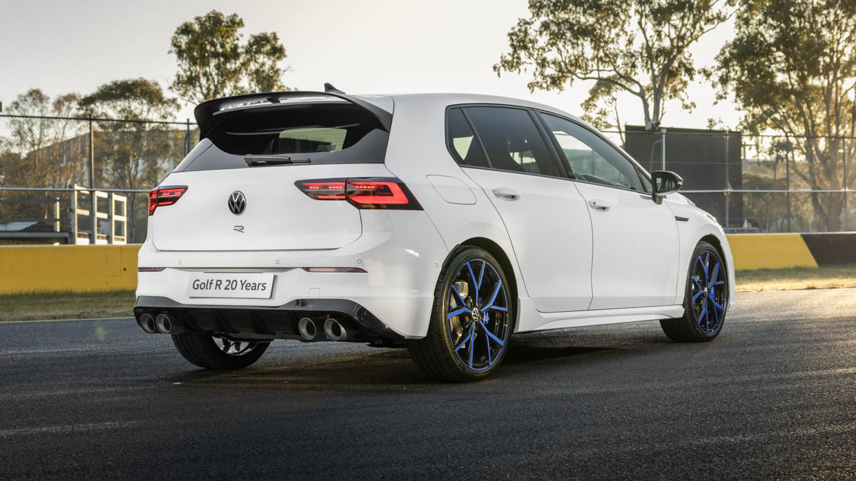 Volkswagen Golf R 20 years 2023 rear 3/4