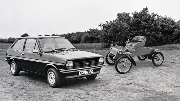 1978 Ford Fiesta black and white