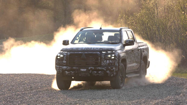 2024 Mitsubishi Triton sliding on dirt