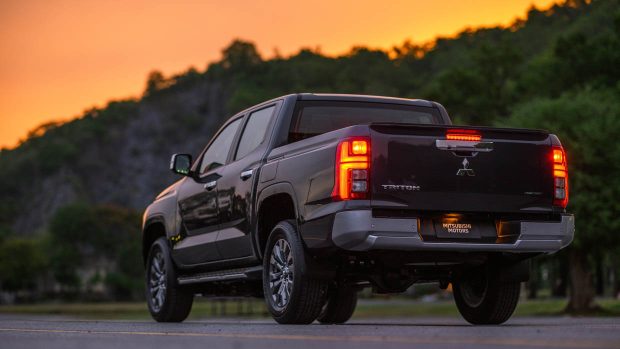 2024 Mitsubishi Triton high trim sunset shot