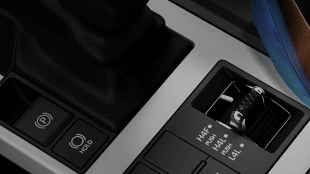 2024 Toyota Land Cruiser interior gear selector and drive modes