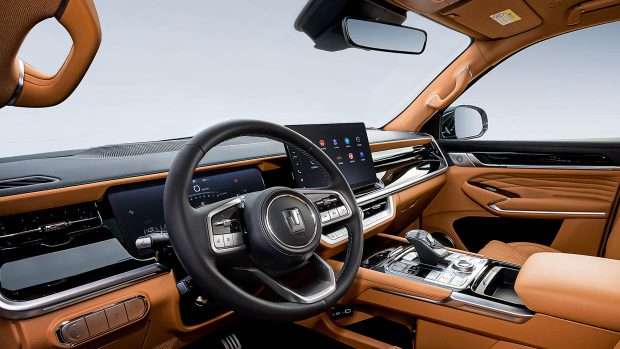 2023 GWM Tank 500 tan interior shot