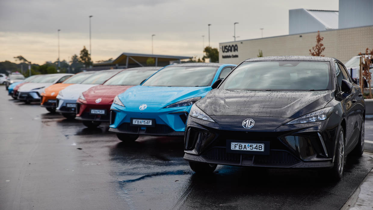 2023 MG4 convoy ready for the drive