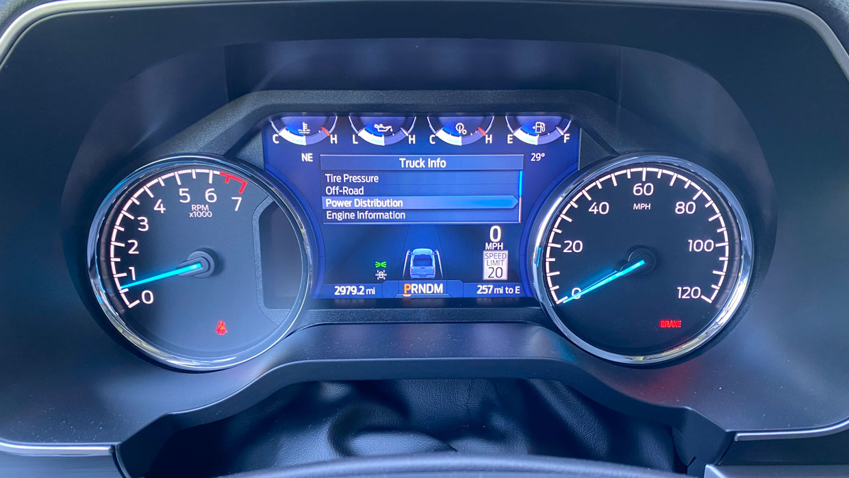 Ford F-150 XLT Heritage Edition 2023 gauge cluster