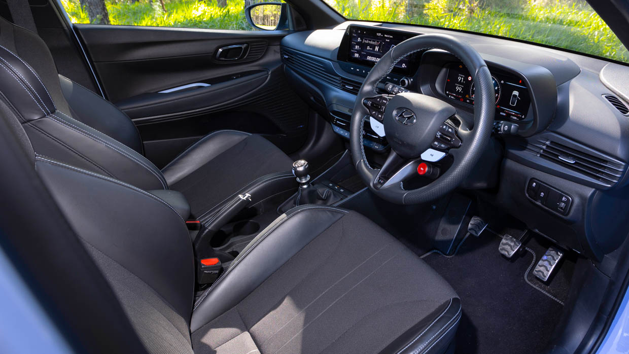 Hyundai i20N 2023 hill climb interior