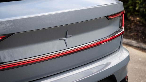MY24 Polestar 2 long range single motor rear end detail